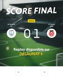 Visuel de l'événement Al-Wakrah SC / FC Rouen 1899