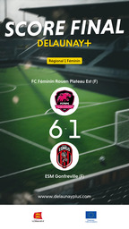 Visuel de l'événement FC Féminin Rouen Plateau Est (F) / ESM Gonfreville
