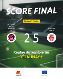 Visuel de l'événement FC Féminin Rouen Plateau Est (F) / FC Rouen 1899 (F)