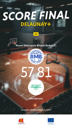 Visuel de l'événement Rouen Métropole Bihorel Basket (F) / Montbrison