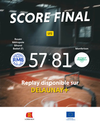 Visuel de l'événement Rouen Métropole Bihorel Basket (F) / Montbrison