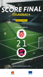 Visuel de l'événement FC Rouen 1899 (F) / FC Féminin Rouen Plateau Est (F)