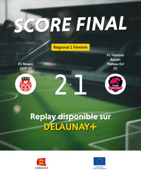 Visuel de l'événement FC Rouen 1899 (F) / FC Féminin Rouen Plateau Est (F)