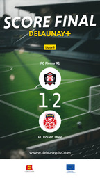 Visuel de l'événement FC Fleury 91 / FC Rouen 1899 