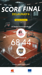 Visuel de l'événement UST Basket Equeurdreville (F) / ASPTT Rouen (F)