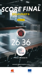 Visuel de l'événement Paris Sport Club / Rouen Handball (F)
