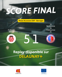 Visuel de l'événement FC Rouen 1899 (F) / La Berrichonne de Châteauroux (F)