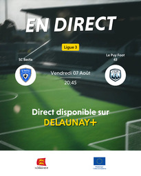 Visuel de l'événement SC Bastia / Le Puy Foot 43
