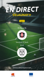 Visuel de l'événement FC Fleury 91 / Amiens SC
