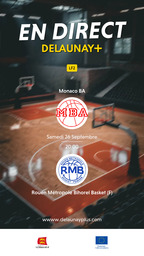 Visuel de l'événement Monaco BA / Rouen Métropole Bihorel Basket (F)