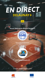 Visuel de l'événement Rouen Métropole Bihorel Basket (F) / CJS Geispolsheim (F)