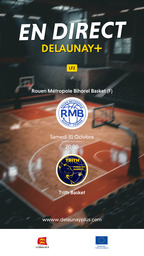 Visuel de l'événement Rouen Métropole Bihorel Basket (F) / Trith Basket