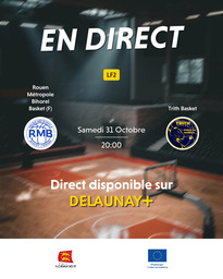 Visuel de l'événement Rouen Métropole Bihorel Basket (F) / Trith Basket