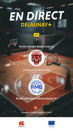 Visuel de l'événement Roche Vendée Basket Club (F) / Rouen Métropole Bihorel Basket (F)