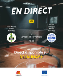 Visuel de l'événement Saint-Amand Hainaut Basket (F) / Rouen Métropole Bihorel Basket (F)