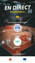 Visuel de l'événement Rouen Métropole Bihorel Basket (F) / Montbrison