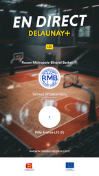 Visuel de l'événement Rouen Métropole Bihorel Basket (F) / Pôle France LF2 (F)