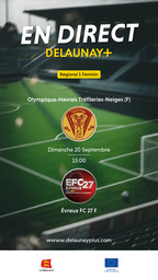 Visuel de l'événement Olympique-Havrais Tréfileries-Neiges (F) / Évreux FC 27 F