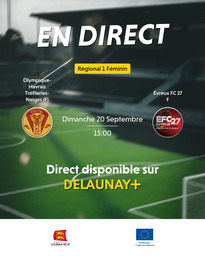 Visuel de l'événement Olympique-Havrais Tréfileries-Neiges (F) / Évreux FC 27 F