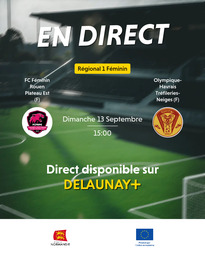Visuel de l'événement FC Féminin Rouen Plateau Est (F) / Olympique-Havrais Tréfileries-Neiges (F)