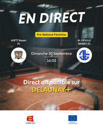 Visuel de l'événement ASPTT Rouen (F) / AL DÉVILLE BASKET (F)