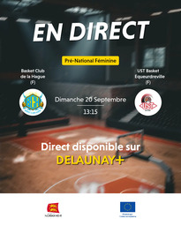 Visuel de l'événement Basket Club de la Hague (F) / UST Basket Equeurdreville (F)