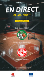 Visuel de l'événement Club Basket d'IFS (F) / CS Bayeux Basket (F)