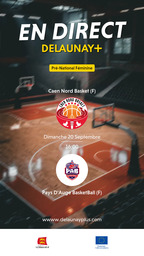 Visuel de l'événement Caen Nord Basket (F) / Pays D'Auge BasketBall (F)