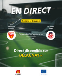 Visuel de l'événement FC Serquigny Nassand / FC Rouen 1899 2