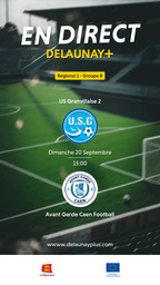 Visuel de l'événement US Granvillaise 2 / Avant Garde Caen Football
