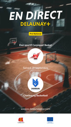 Visuel de l'événement Élan sportif Carpiquet Basket / Cherbourg Basketball
