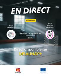 Visuel de l'événement Rouen Handball (F) / Brest Bretagne Handball (F)