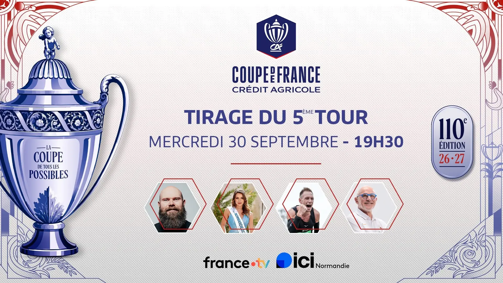 5e tour - Tirages au sort Coupe de France Crédit Agricole, Féminine et Gambardella
